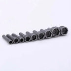 Set of 9 Metric Hex Bit Sockets 1/4 Drive (5mm-13mm)