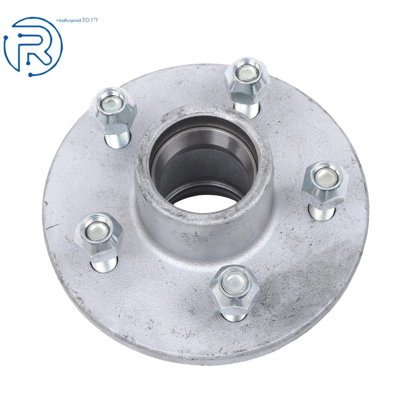 Set of 2 Galvanized Hubs for Boat Trailer (3500lb Axle)