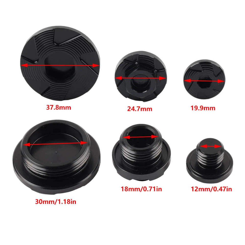 Set of 4 Engine Timing Oil Filter Plugs for Kawasaki KX250/KX450/KLX450R