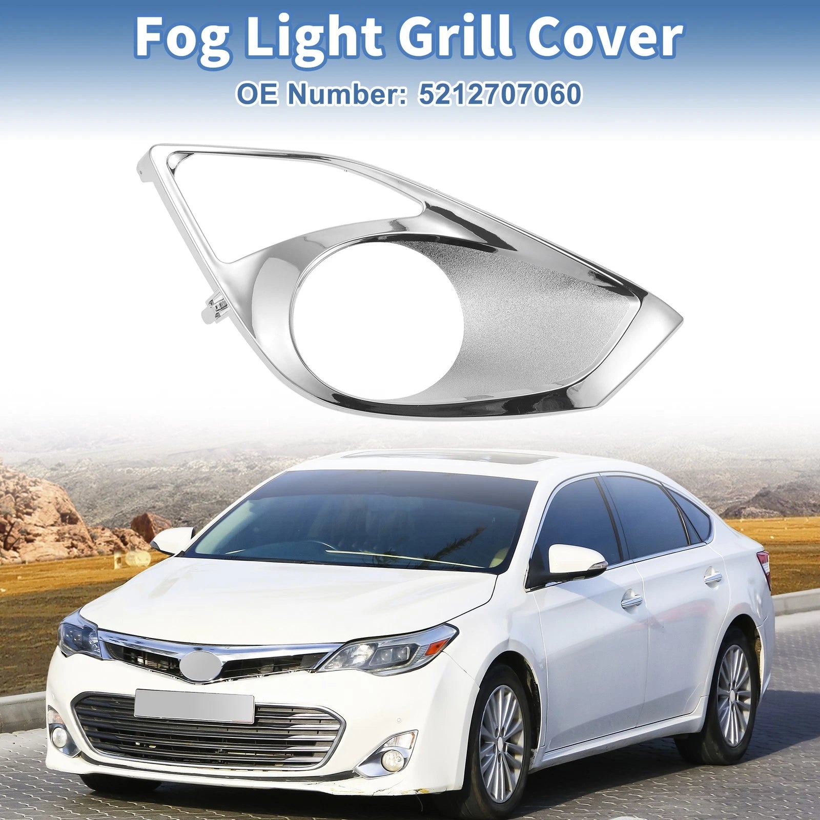 1 Pc Fog Light Grill for Toyota Avalon (2013–2015) No. 5212707060