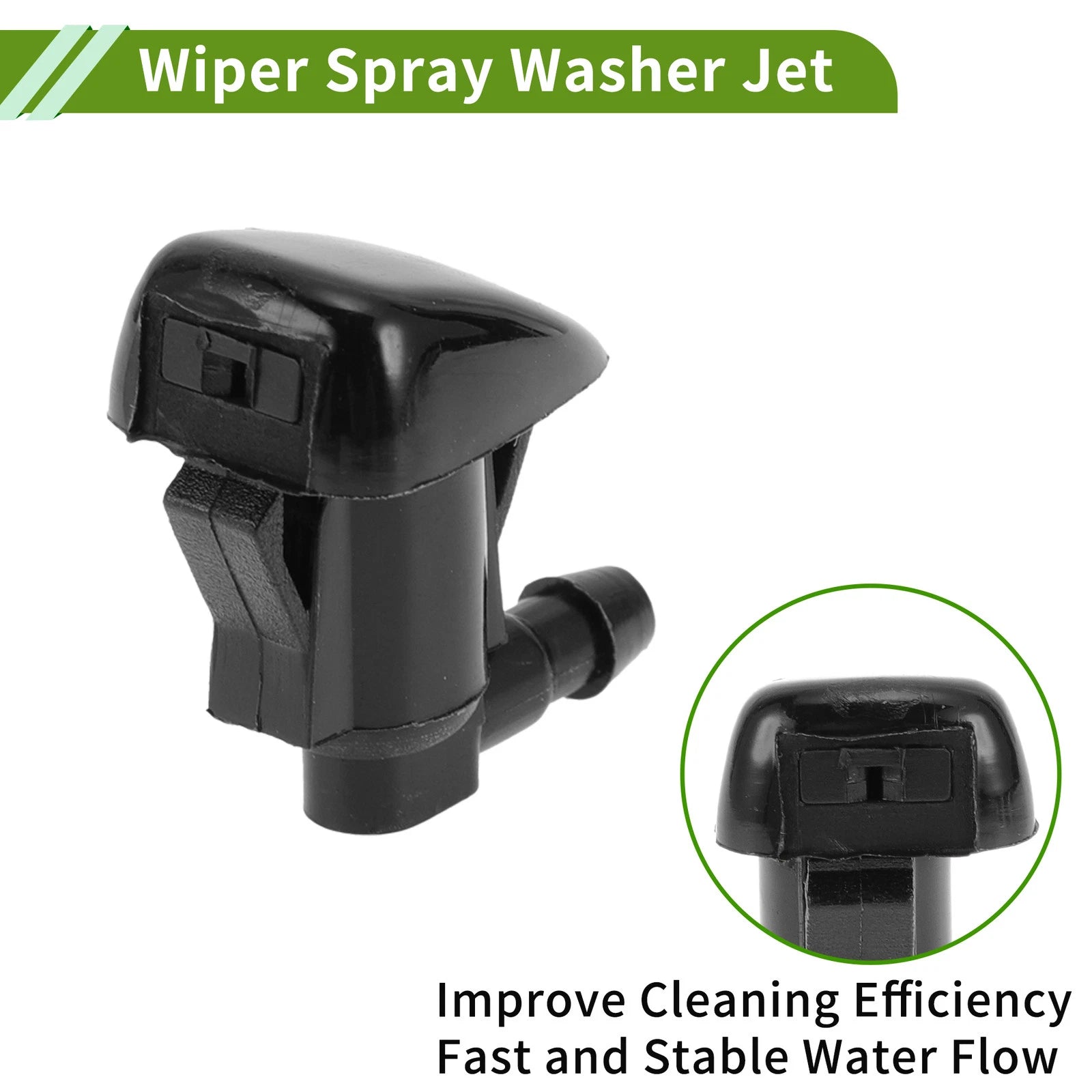 Set of 1 Windshield Washer Nozzle with Hose Connector for GMC  No.15247800