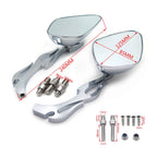 Chromed Flame Shape Running Mirror for Kawasaki Ninja (All Years)