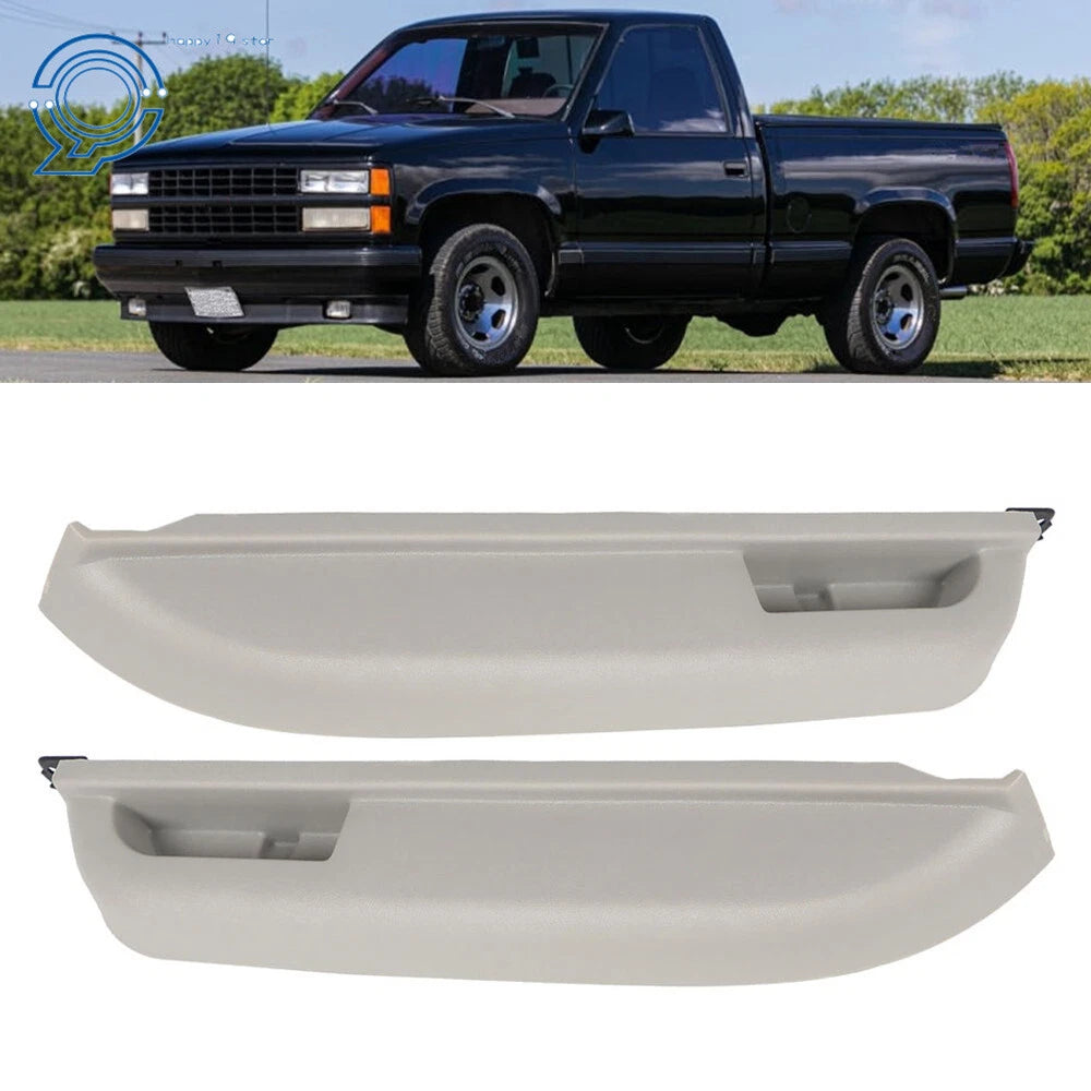 Set of 2 Inner Door Armrests for Chevrolet GMC C1500 (1990–1994) Gray