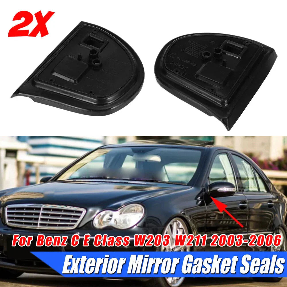 LH+RH Door Mirror Gasket Seals Set for Mercedes E Class W211 (2003–2006)
