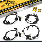 Set of 4 ABS Wheel Speed Sensors for Ford Ranger (2010)