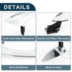 Front Right Exterior Door Handle for BMW F07 (2010–2017) No. 51217231932 White Silver Tone