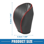 Gear Shifting Knob Cover for Nissan Altima (2013–2018) Faux Leather Black Red