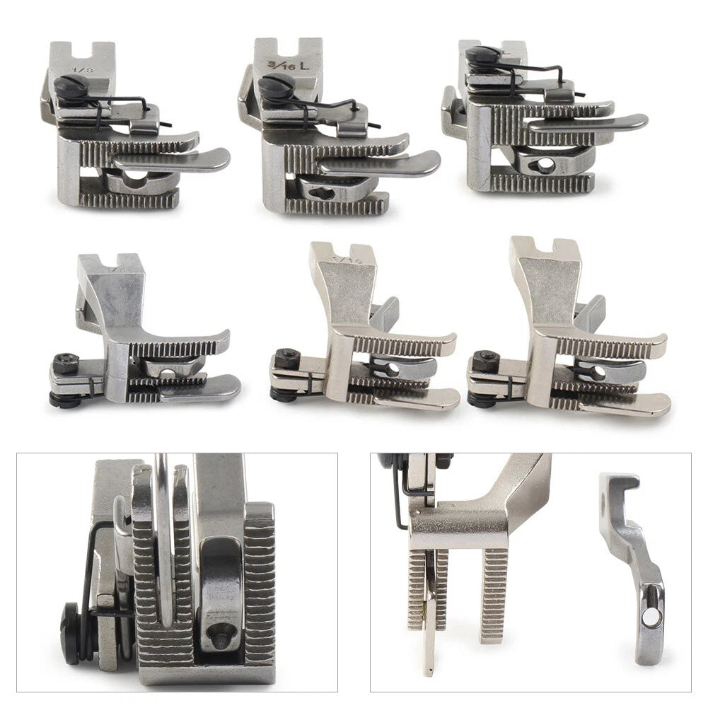 Set of 6 Walking Feet with Guide for Juki DU-141, DU-1181, Consew 205RB