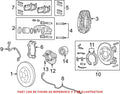 Rear Disc Brake Rotor for Dodge Durango (OEM)