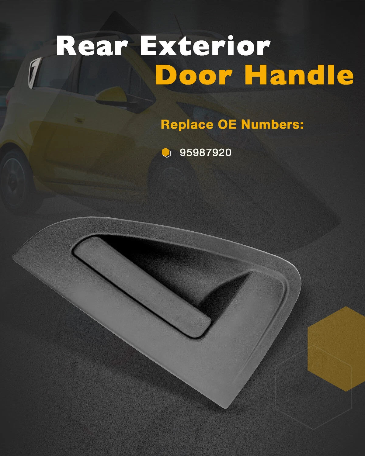 Rear Right Outside Door Handle Assembly for Chevy Spark (2013–2015)