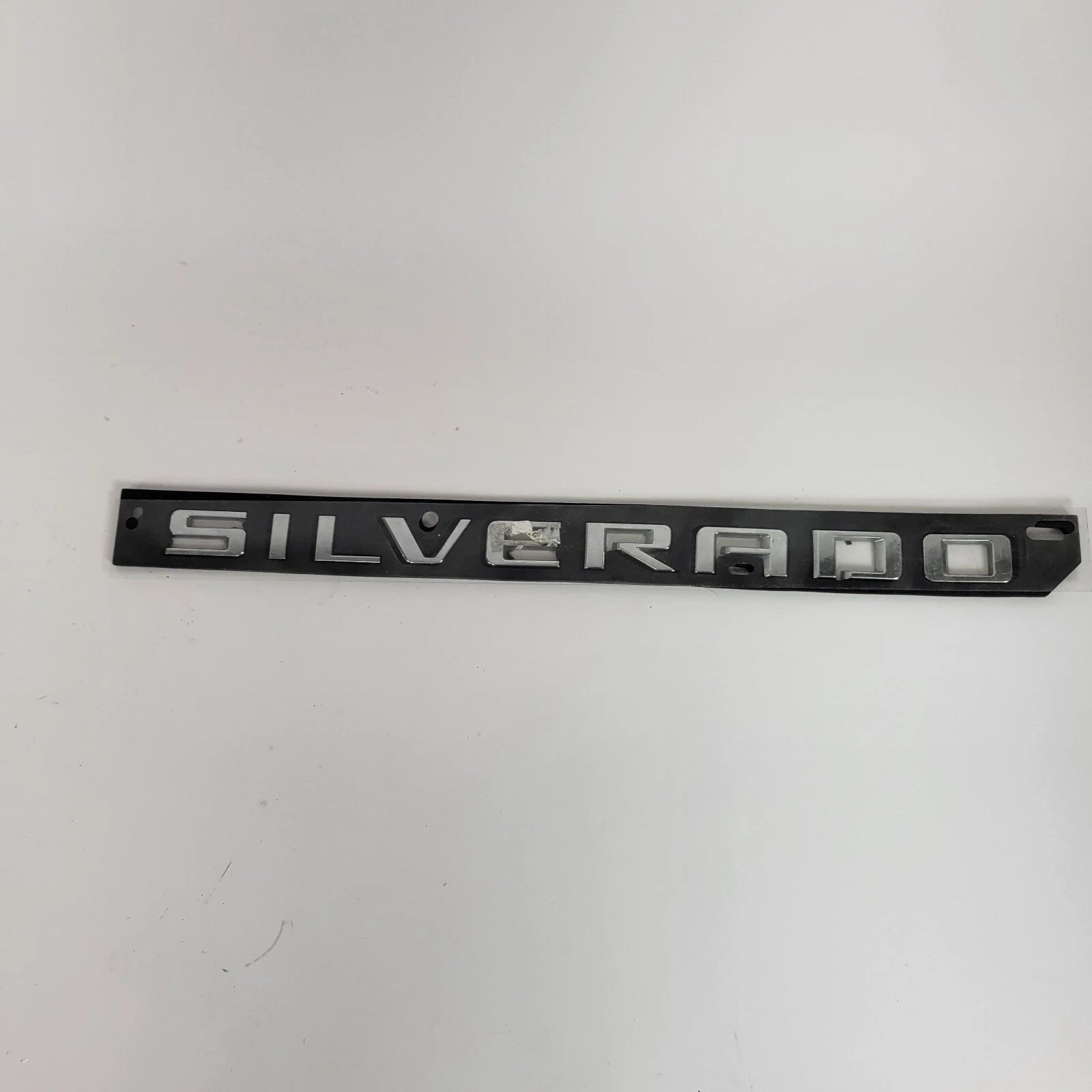 Chrome Gloss Silver Nameplate Door Letter Emblem for Silverado (2007–2018)