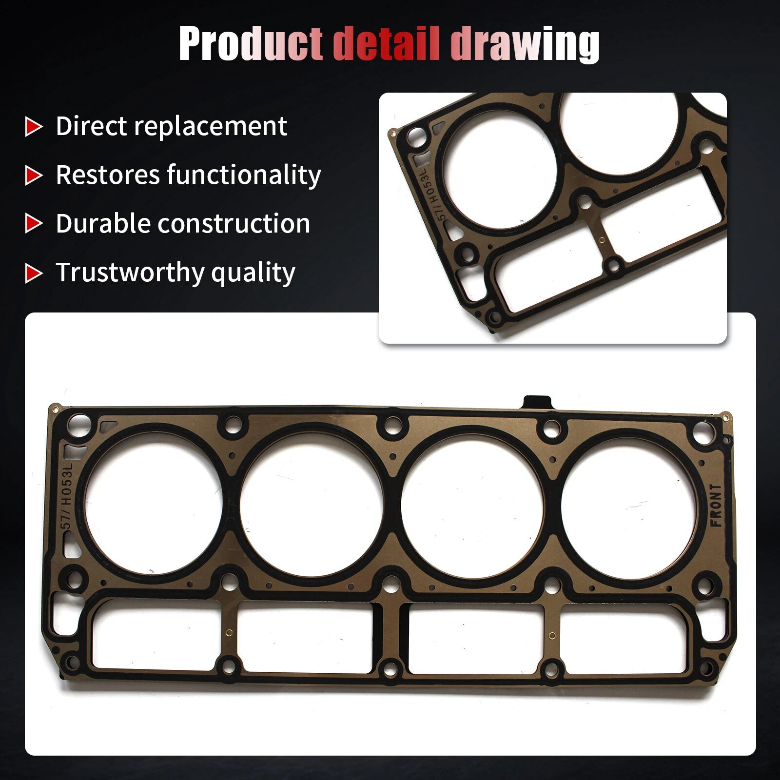Head Gasket for GMC Yukon Chevrolet Tahoe Express 1500 (2002–2015)