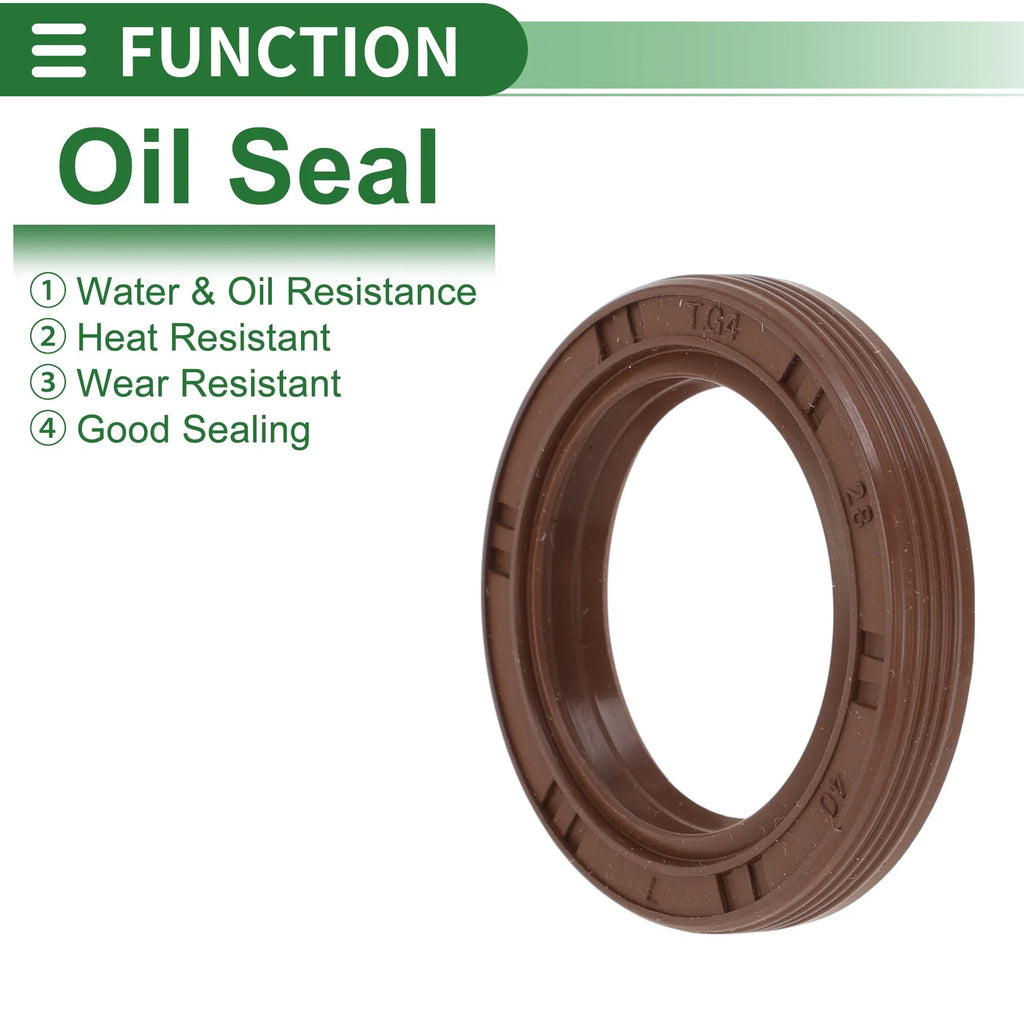Oil Seal FKM Rubber 28x40x7mm for Various Models (5 Pcs)