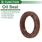 Oil Seal FKM Rubber 28x40x7mm for Various Models (5 Pcs)