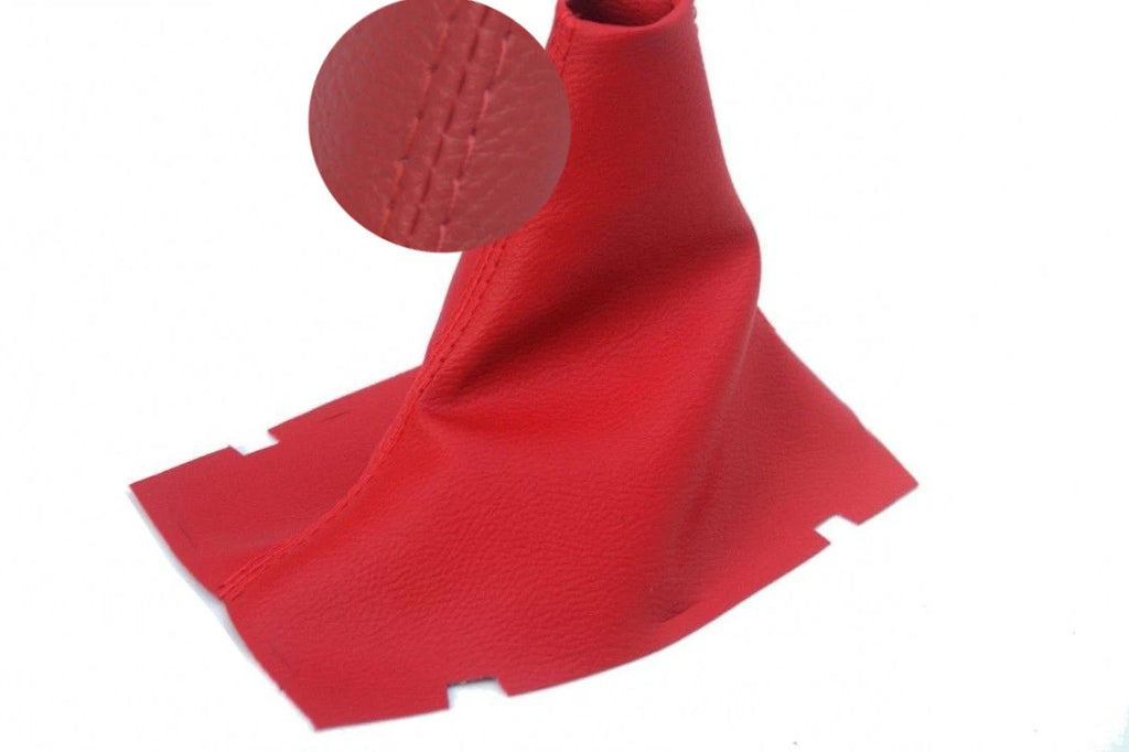 Leather Manual Shift Boot for Ford Mustang (2005–2009) Red