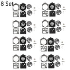 Set of 8 Carburetor Gasket Kit for Husqvarna 44 140S 240S 444 Walbro K10-HDC