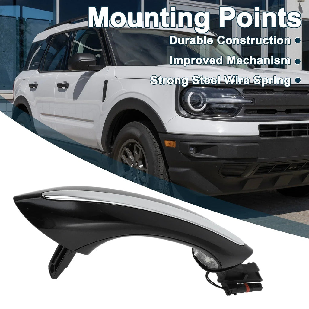 Exterior Door Handle for BMW X5 Front Right Door Black