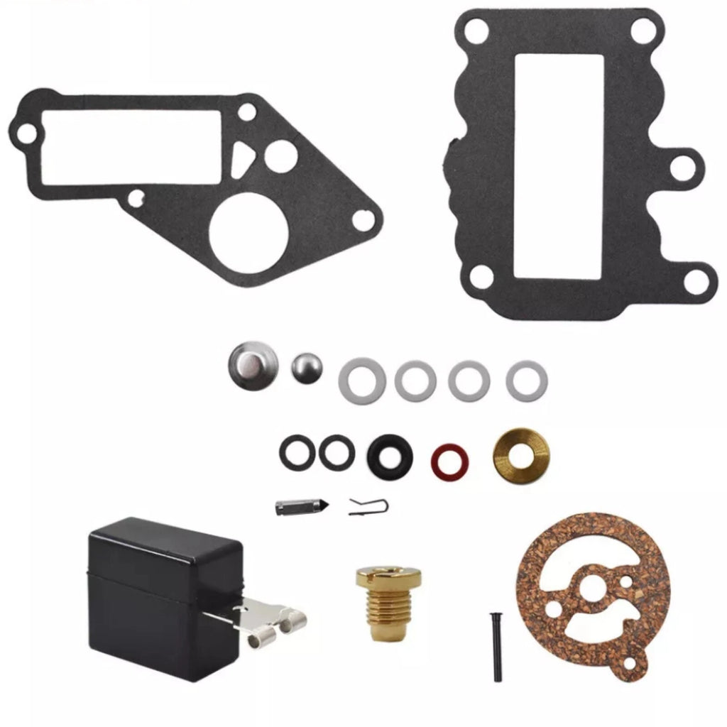 Carburetor Carb Kit w/Float for Johnson Evinrude Outboard 9.5 HP (1964–1973) 382048