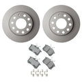 Brake Rotors & Pads Kit for Audi A4 Quattro (2002–2008) - Hella, Akebono, EURO