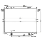 Radiator 4.7L V8 Petrol Aluminium Alloy Heavy Duty for Lexus LX470 (1998–2007)