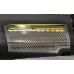 Perforated Engine Shroud Side Inserts w/Yellow LED for 09-13 Chevy Corvette ZR1