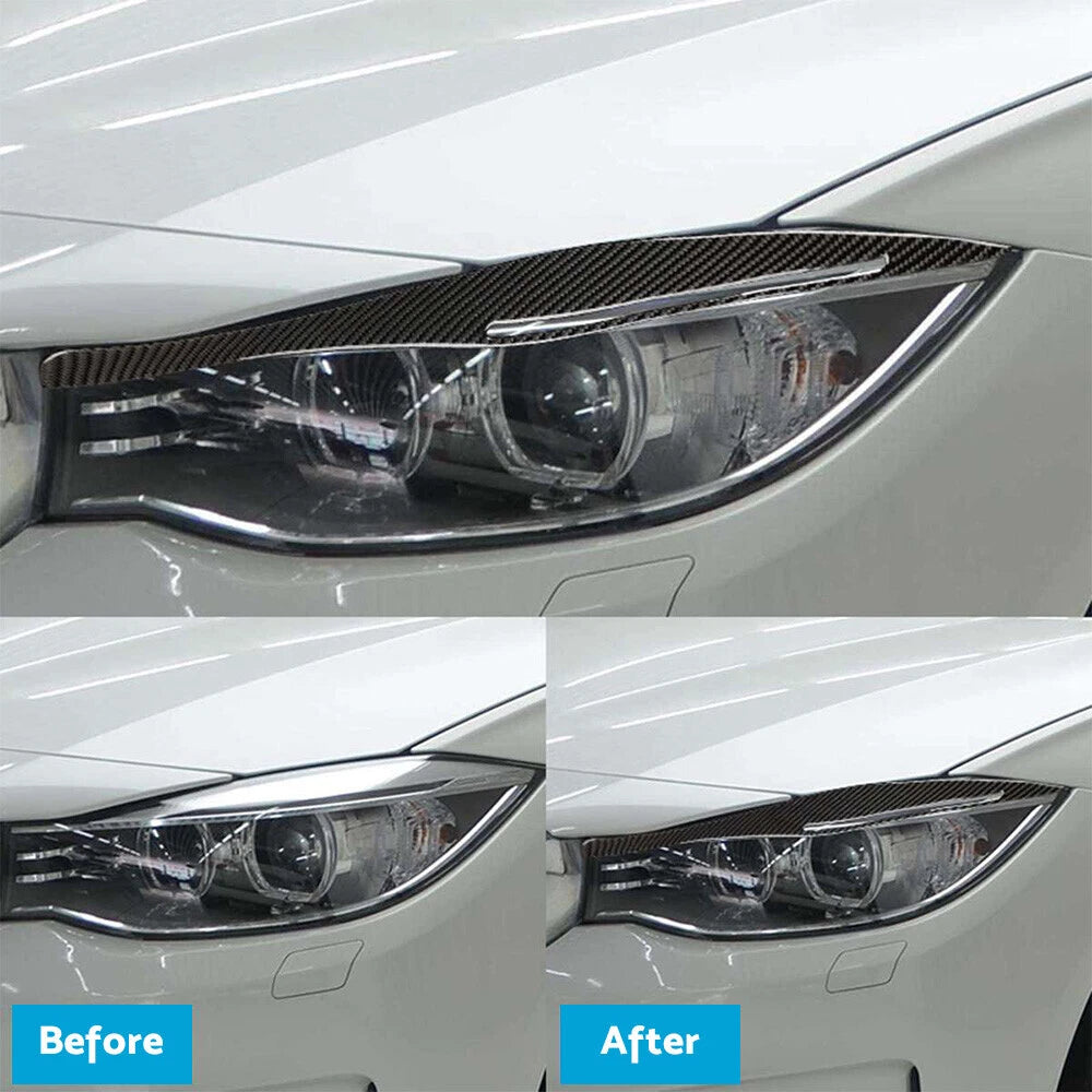 Carbon Fiber Headlight Eyelids for BMW 3 Series E90 E91 (2009–2012)