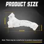 Set of 2 Front Bumper Retainer Brackets for 2005 Mazda 3 SP23 Sedan OE