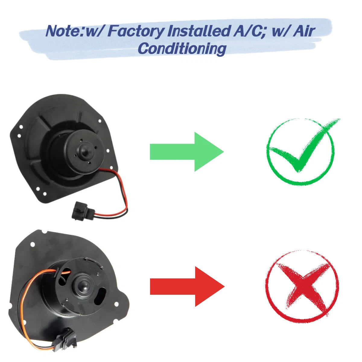 HVAC Heater Blower Motor Fan for Ford F-150 F-250 F-350 Bronco (1980–1986) 700014