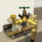 Brass Single-Way Elbow Valve for Garden Use (Tool-Free Installation)