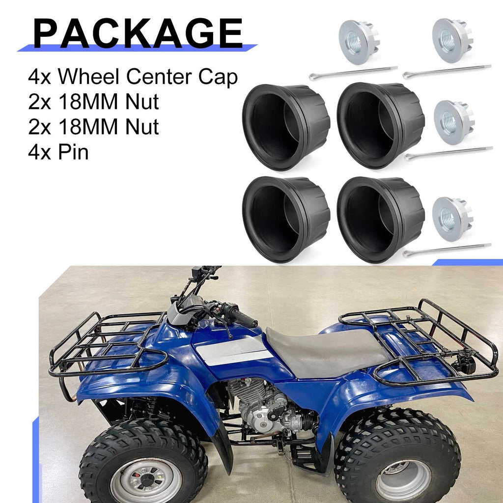 Set of 4 Wheel Center Caps for Honda FourTrax 200/300 (1990–2000)