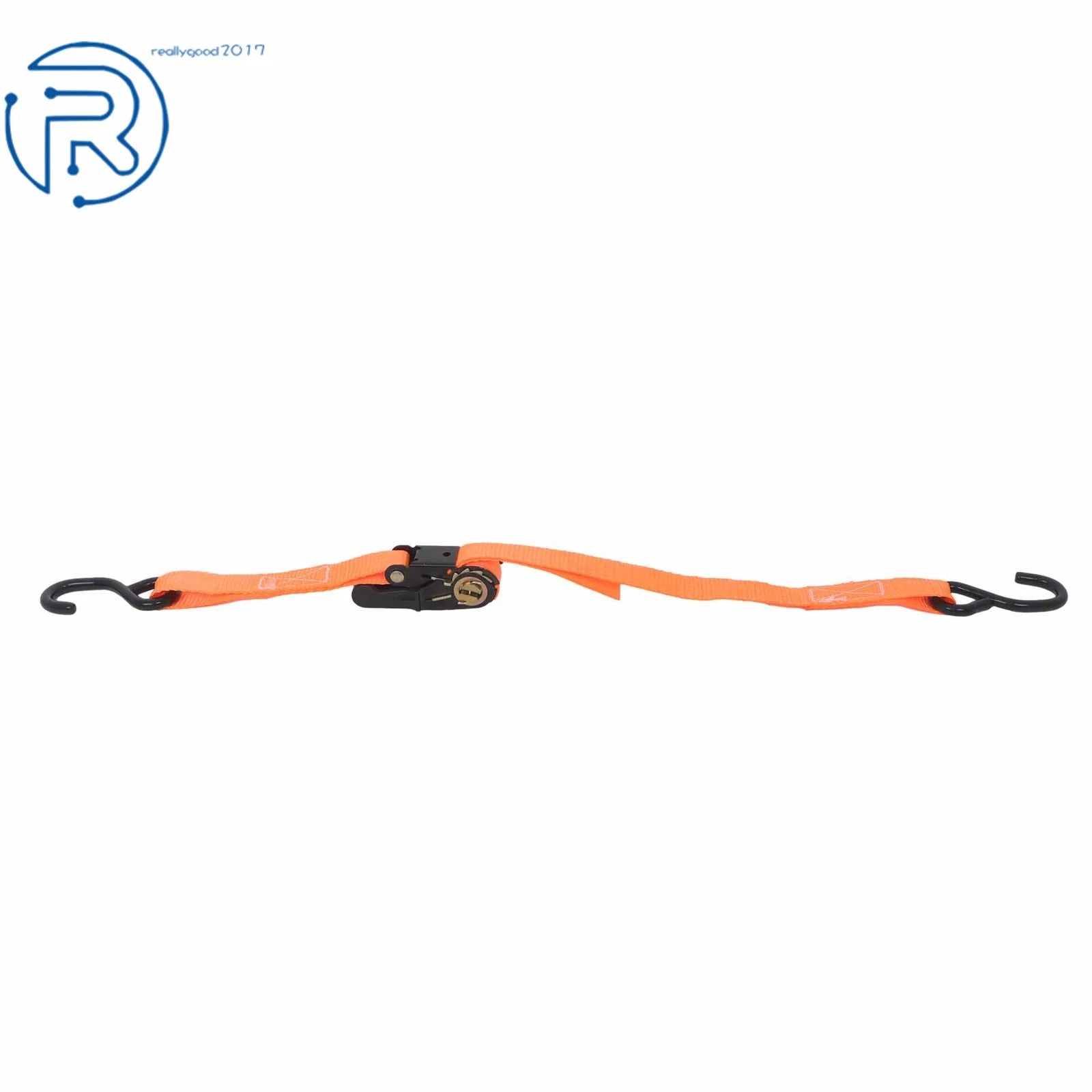 Set of 2 Heavy Duty 1" x 4' Ratchet Tie Down Straps with S Hook