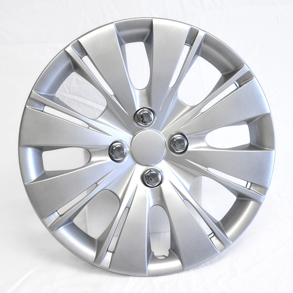Hubcaps Wheel Rim Covers Set Snap On 4 Bolt for Toyota Yaris (2012–2015)