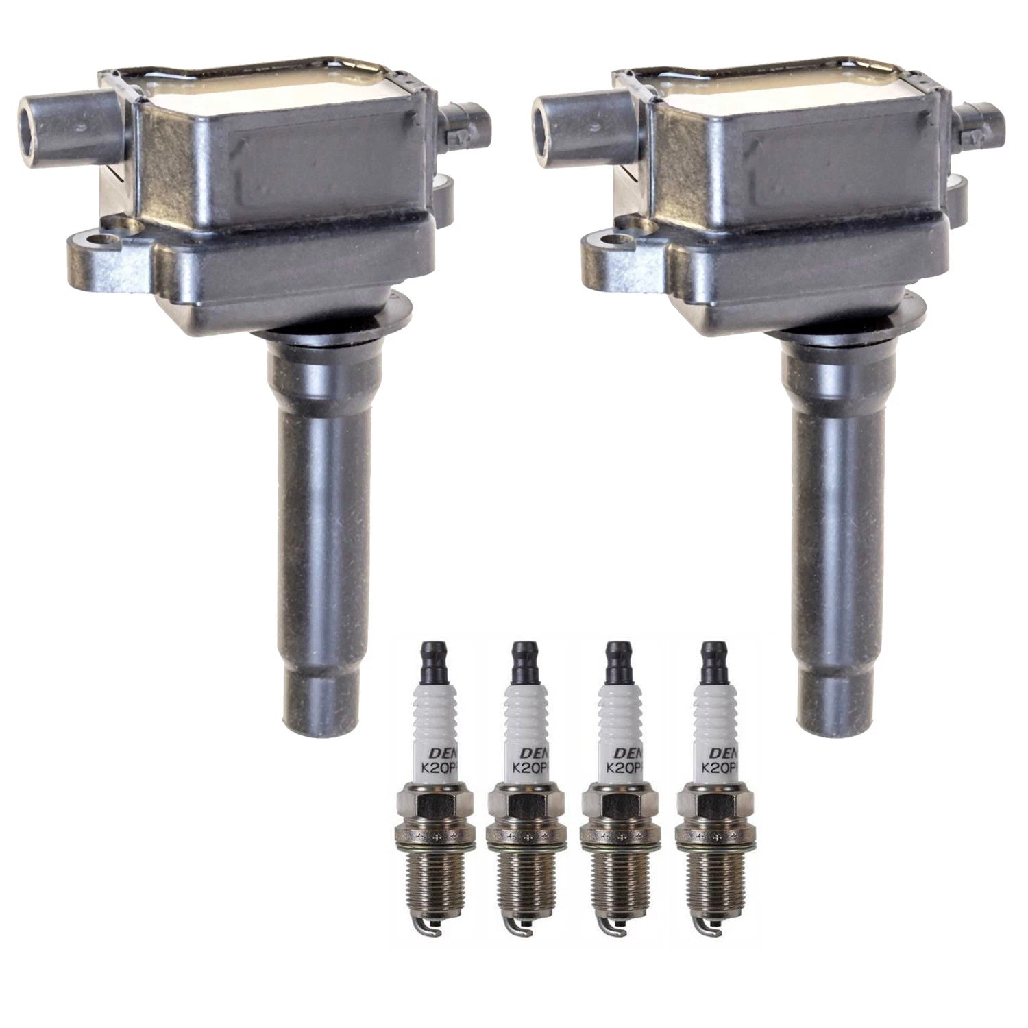 2X Ignition Coil & 4 Nickel Spark Plugs for Kia Sportage (2011–2016)