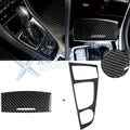 2PCS Real Carbon Fiber Gear Shift Panel Decals for Infiniti Q50 (2014–2024)