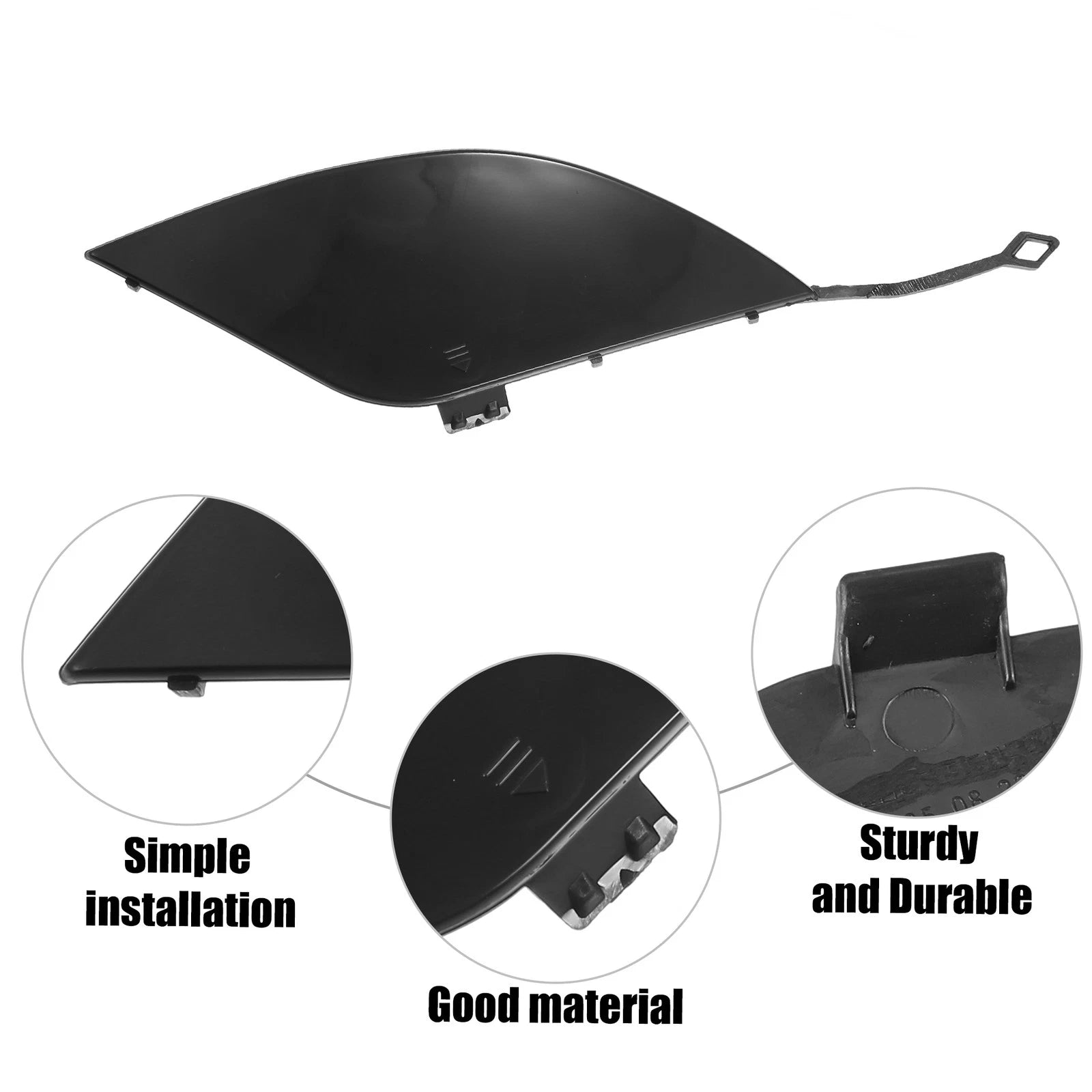 Rear Right Bumper Tow Hook Cover for Mercedes-Benz C 300 (2015–2021)