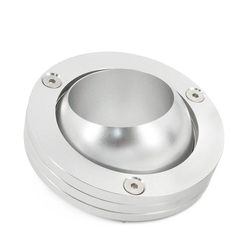 Steering Column Floor Mount for 2 Inch Swivel Base Key Lock (Polished Aluminum)