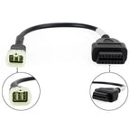 OBD2 6 Pin Diagnostic Plug Adapter for Kawasaki Motorcycle Scooter ATV