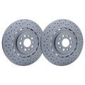 2X Dimpled Brake Disc Rotors for Maserati Levante S (2017–2022)