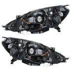 Set of 2 Replacement Headlights for Nissan Sentra (2016–2018) LH+RH Chrome Halogen