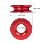 Winch Snatch Recovery Ring for ATV UTV (41000 lbs) Red