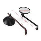 Classic Style Black Mirrors 10mm R/H for Honda CB Shadow Cruiser (T9)