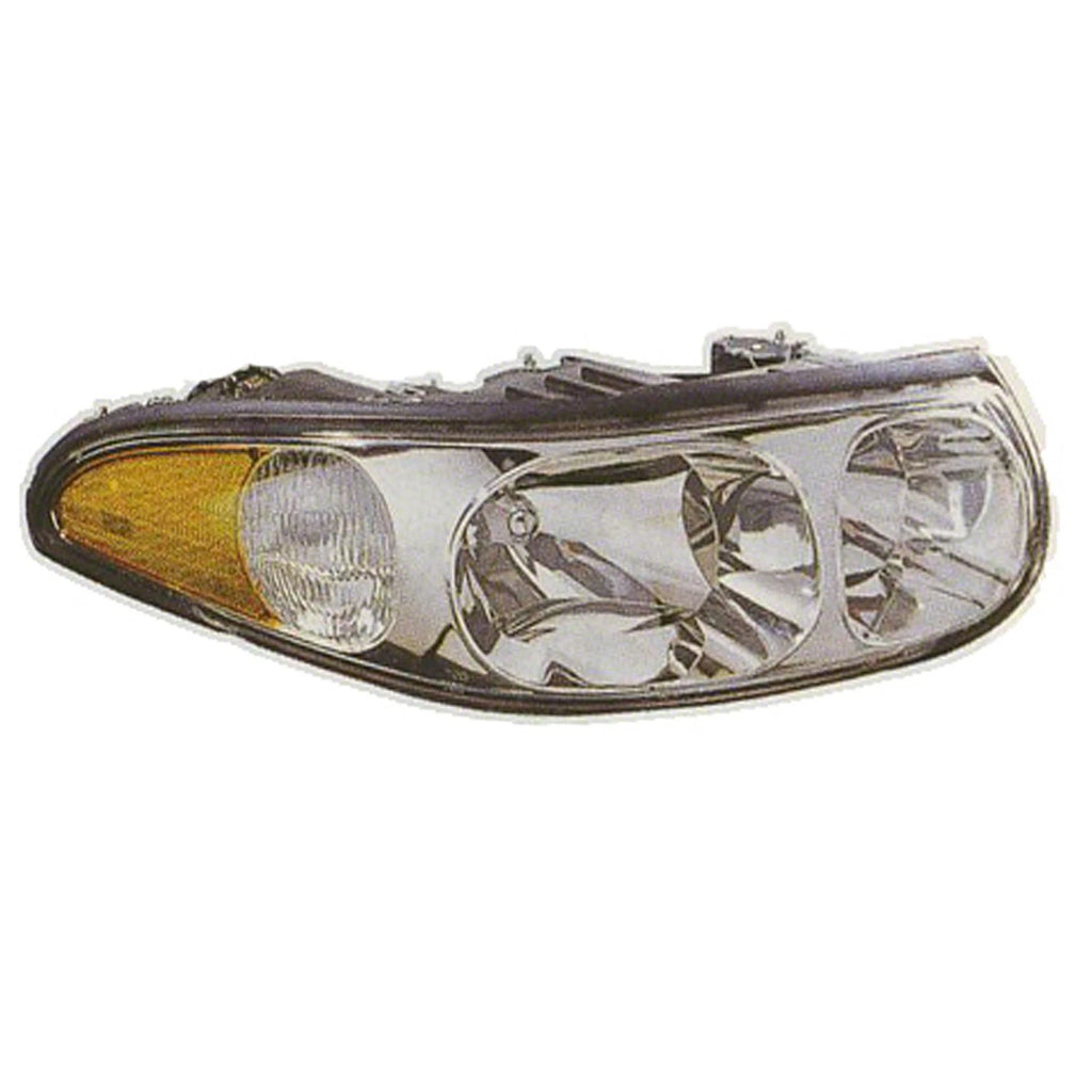 Driver Head Light Assembly Replacement w Marker w Fluted High Beam for Ford
