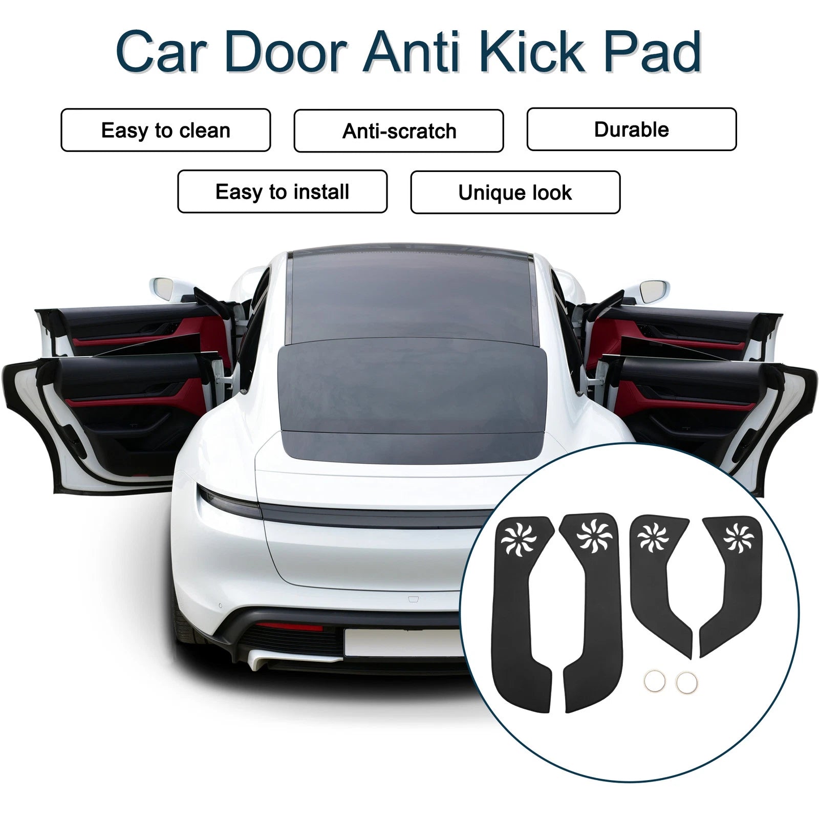 Set of 1 Car Door Anti Kick Pad Sticker Protector for Volkswagen Sagitar (2017)