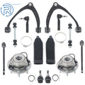 Set of 14 Front Wheel Hub Bearings & Upper Control Arms for Chevy Silverado 1500 