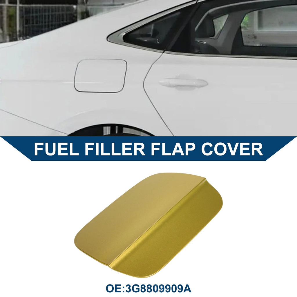 Fuel Tank Door Cap for Volkswagen CC (2019–2021) Fuel Filler Flap Cover Gold Tone