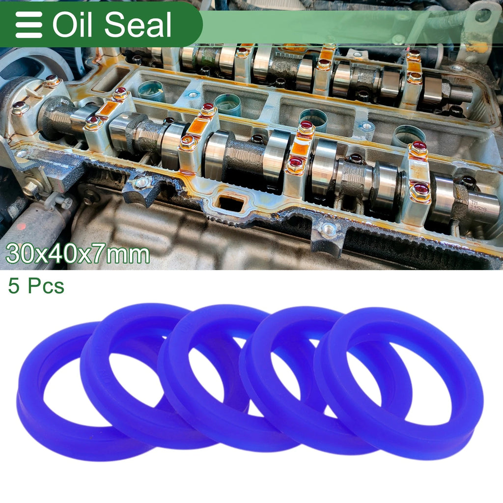Set of 5 Oil Seal Rotary Shaft Seal 30x40x7mm High Pressure for Various Models