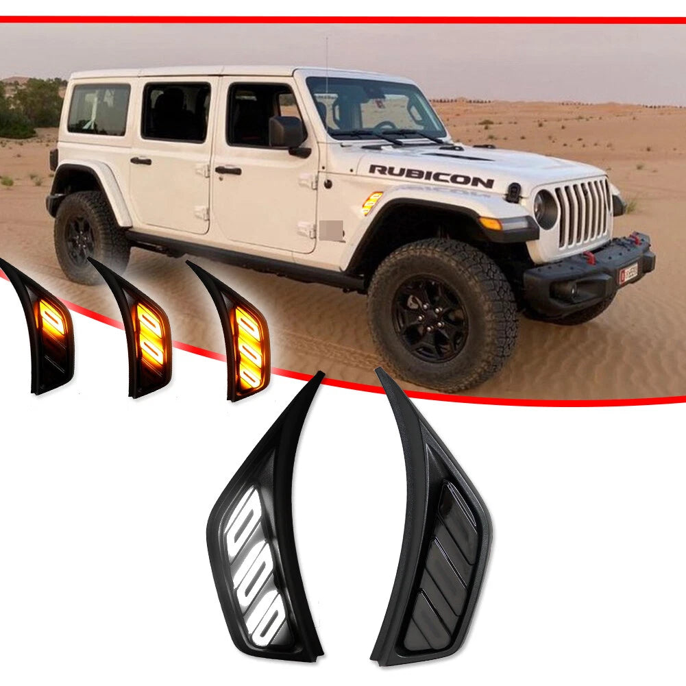 Front Fender Side Marker Light for Jeep Wrangler JL (2018–2024)