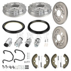 Front Brake Drum Wheel Cylinder Shoes Kit for Honda Foreman 400 TRX400FW (1995–1998)