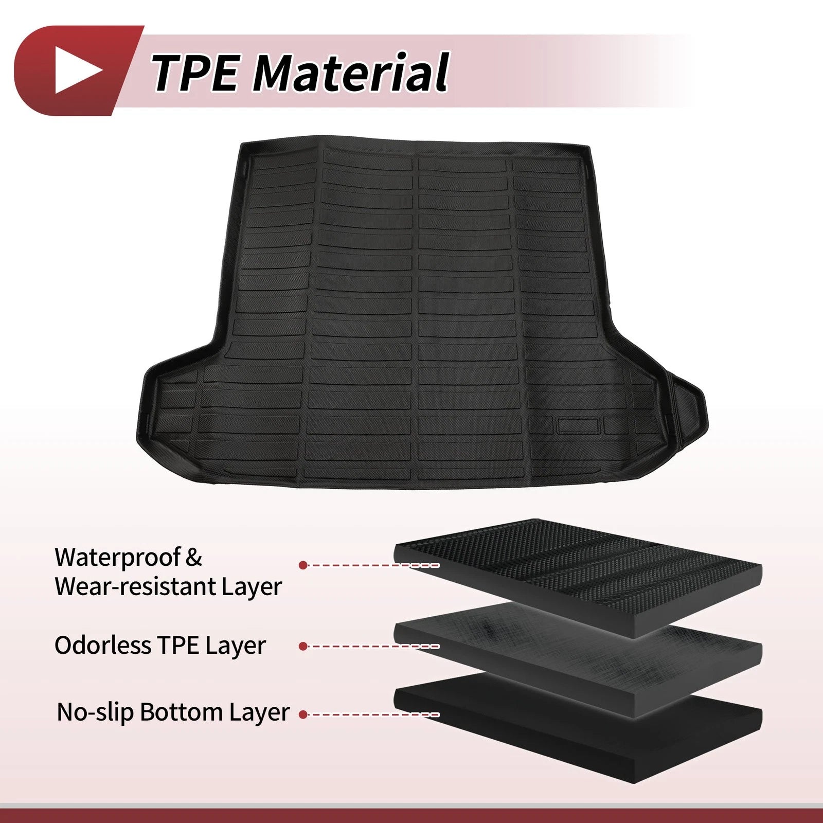 Trunk Mat for Hyundai Tucson (2022–2025) TPE Cargo Liner Replacement