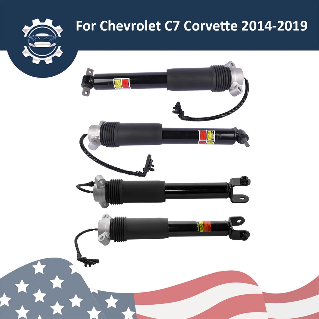Set of 4 Shock Struts w/ Electric for Chevy C7 Corvette (2014-2019)